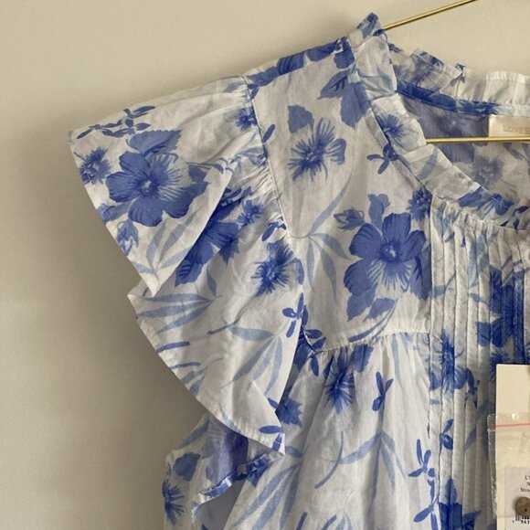 SOLD LoveShackFancy Cotton Floral Top - Picture 6 of 9